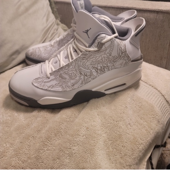 Nike Air Jordan Dub Zero White Cool Grey Sneakers 311046-107 Size 12 - Picture 1 of 6